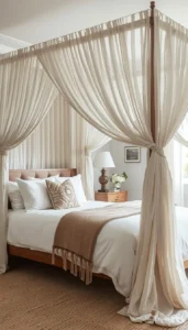 Let Fabric Flow Freely Around the Bed