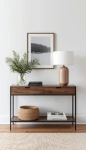 Minimal Styling for a Clean and Elegant Entryway