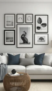 Mix Frame Sizes and Shapes for Variety