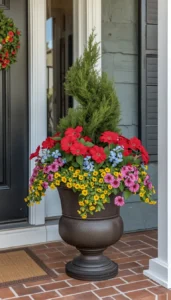 Mix Greenery with Flowers