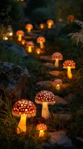 Mushroom Garden Lights for a Magical Glow
