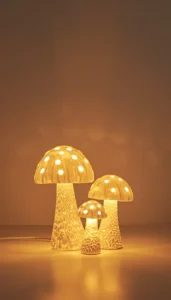 Mushroom Lighting for a Soft and Cozy Glow