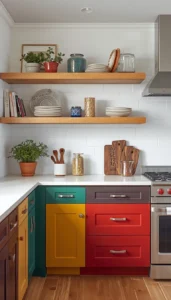 Replace Some Cabinets with Open Shelves