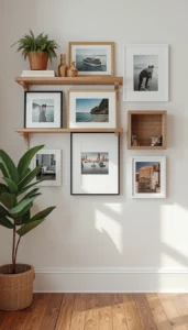 Shelf Based Gallery Walls for Flexibility