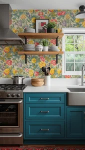 Statement Walls with Paint or Wallpaper