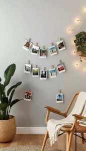 String and Clip Displays for a Casual Feel