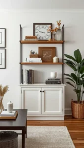 Style Shelves with Simple Decor