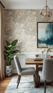 Try Patterned or Textured Wallpaper