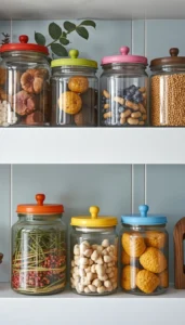 Use Colorful Storage Jars and Containers