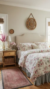 Use Floral or Patterned Bedding