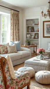 Use Floral or Patterned Fabrics