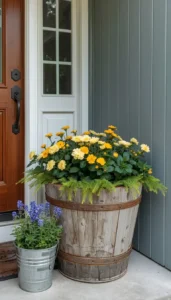 Use Rustic or Vintage Containers