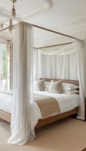Use Sheer White or Neutral Fabrics