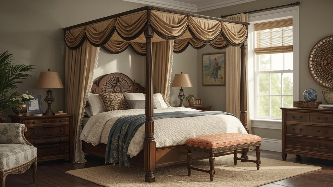 bed with canopy