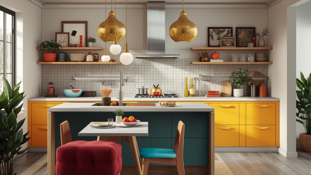 colorful kitchen decor
