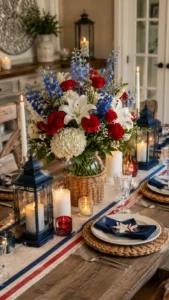 Add Candles Around the Flowers