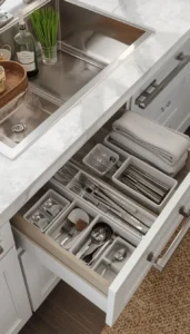 Add Drawer Organizers for Small Items