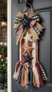 Add Fabric Stars or Rag Strips