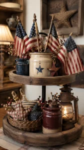 Add Mini Flags in Jars and Crocks