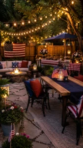 Backyard Memorial Day Decor for Gatherings and Cookouts