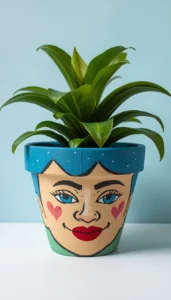 Character and Face Painted Pots for a Unique Touch