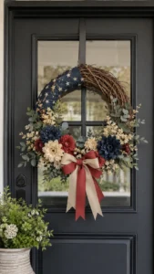 Choose Muted Red and Blue Tones