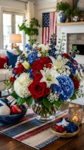 Classic Red White and Blue Flower Arrangements for a Timeless Look