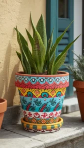 Colorful Terracotta Pots for Bright Outdoor Spaces