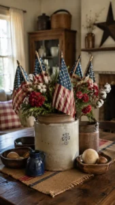 Create a Centerpiece with Crocks and Flags