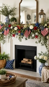 Create a Garland with Flags and Greenery