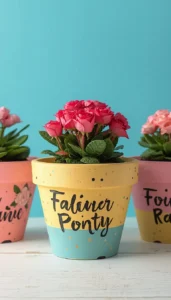 Creative Text and Quote Painted Pots