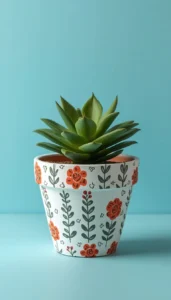 Cute Patterned Pots with Simple Designs