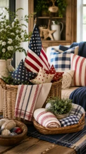 Decorate with Baskets and Linens