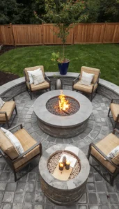 Design a Circular or Square Layout Around It