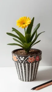 Easy Patterned Flower Pots with Beginner Friendly Designs