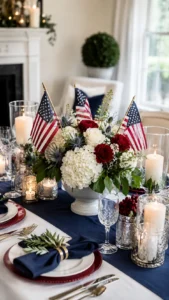 Elegant Patriotic Centerpieces for a Polished Table