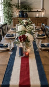 Elegant Patriotic Table Runner Ideas for a Polished Setting