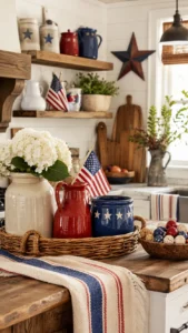 Farmhouse Patriotic Kitchen Decor with Country Style