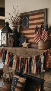 Finish with Fabric Garland or Star Accents