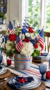 Floral Patriotic Centerpieces for a Fresh Table Look