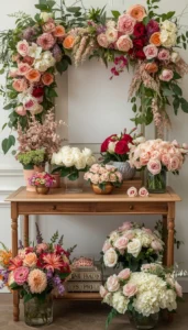 Group Flowers by Color or Type