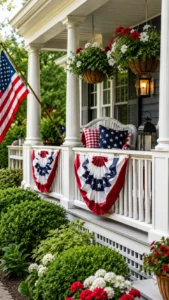 Hang Bunting Along the Porch Railing