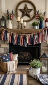 Hang a Fabric Rag Garland
