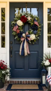 Hang a Patriotic Wreath on the Front Door