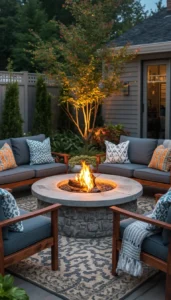 Include Cushions and Throws for Warmth