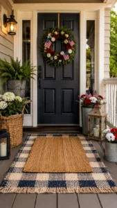 Layer Door Mats for a Finished Entry