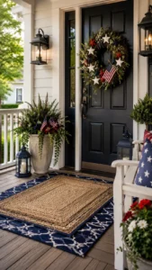 Layered Doormats and Porch Rugs for a Finished Look