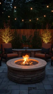 Lighting That Complements the Fire Glow
