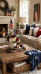 Memorial Day Living Room Decor for a Cozy Indoor Touch
