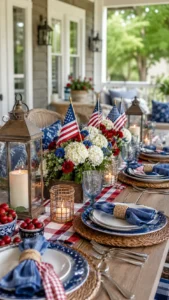 Memorial Day Table Decor for Indoor and Outdoor Meals